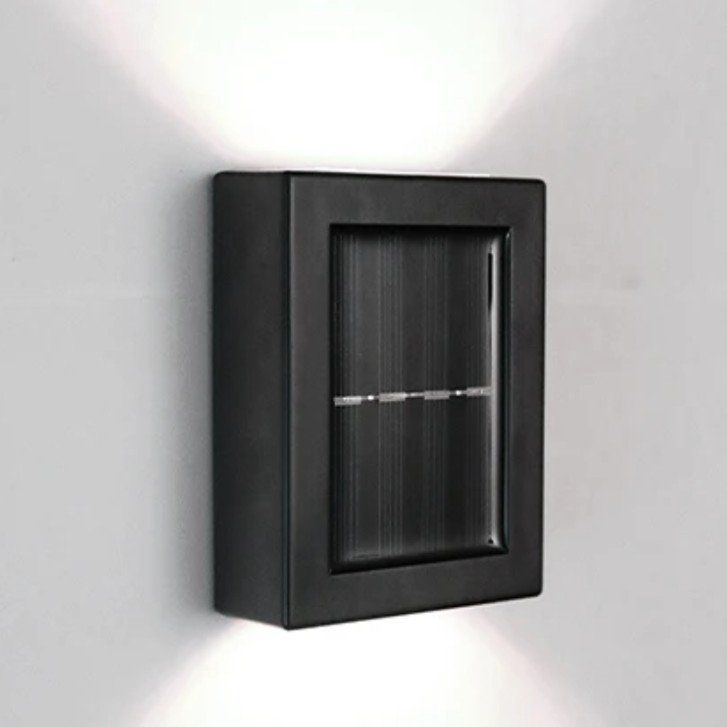 WallLight – Solar-powered LED wall light, double-shaded