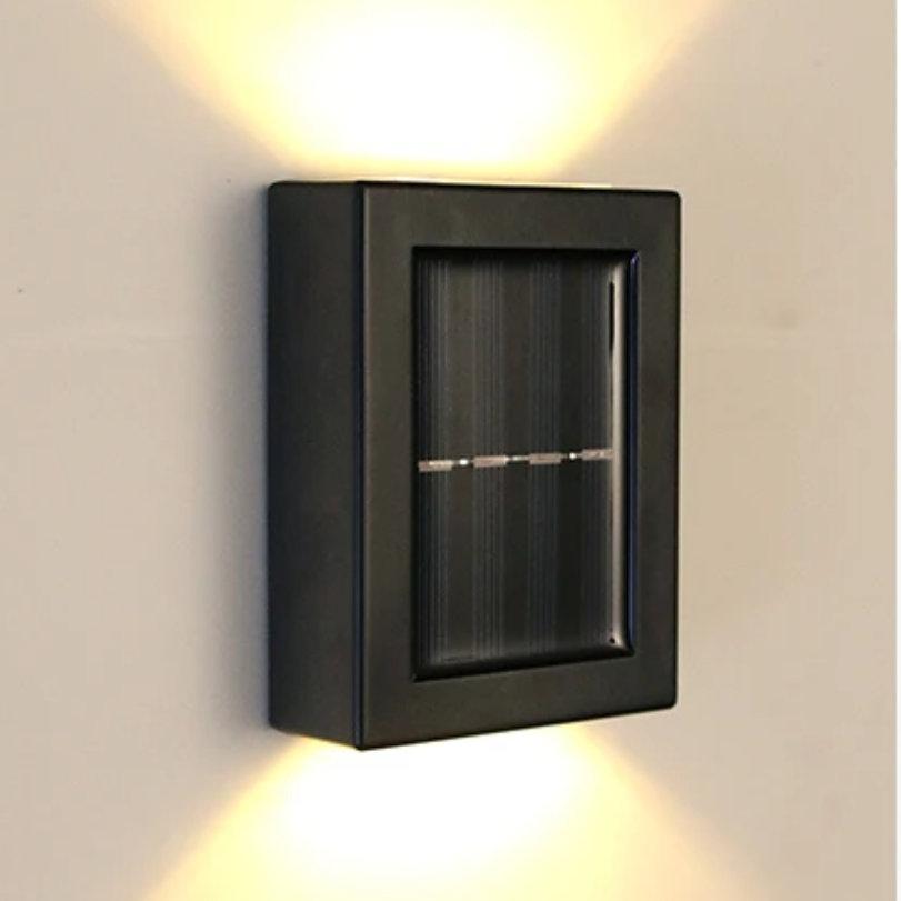 WallLight – Solar-powered LED wall light, double-shaded