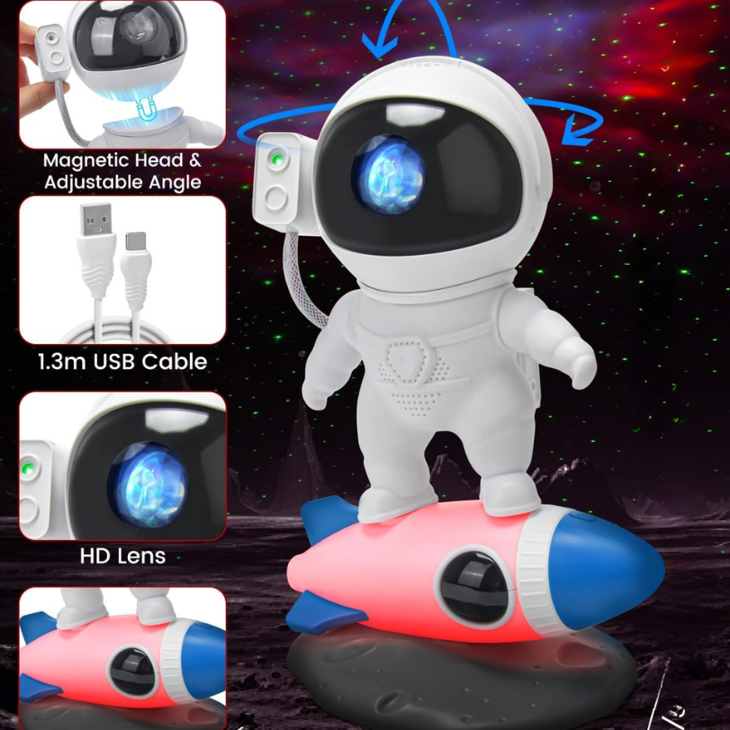 Astronaut Projector LED Galaxy Projector Night Light