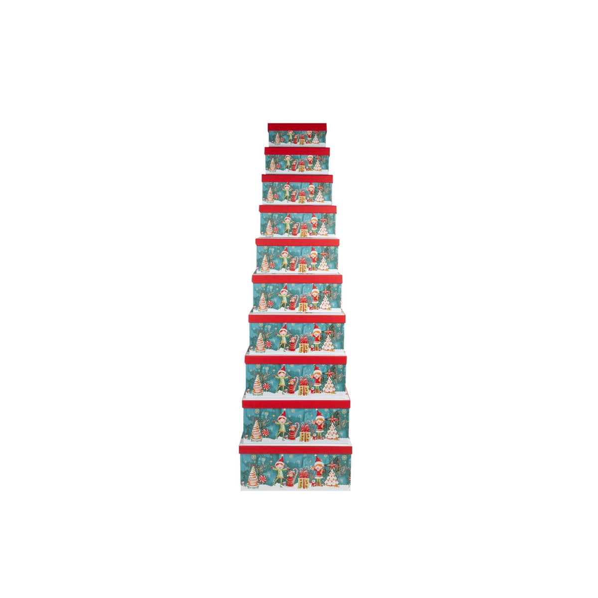 10-Piece Christmas Gift Box Set – Rectangular