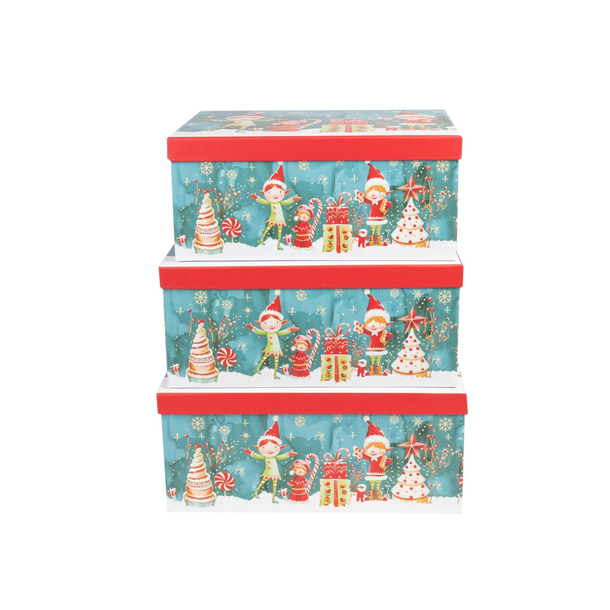 10-Piece Christmas Gift Box Set – Rectangular