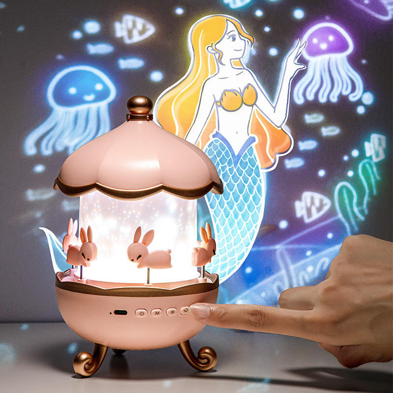BunnyProjector – Rotating LED Night Light Projector