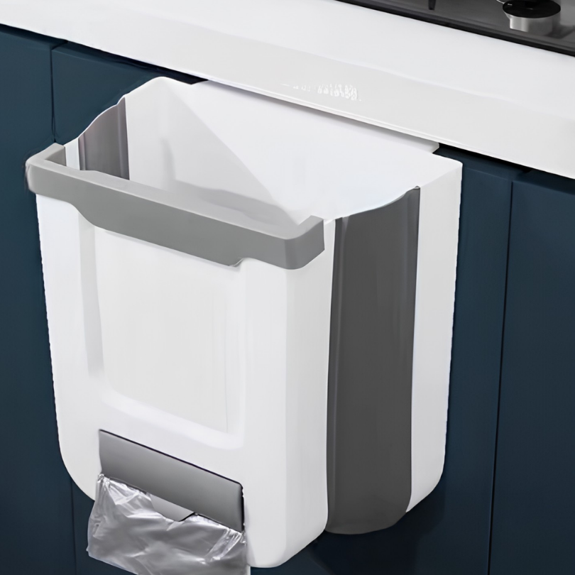 TrashHolder – Foldable Trash Bag Holder for Cabinet Doors