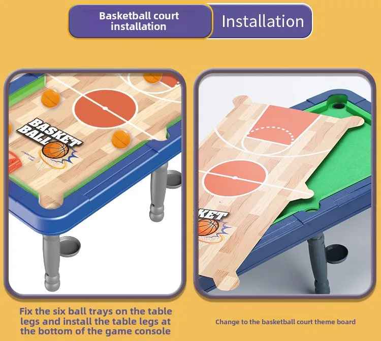MiniArena 6-in-1 Portable Mini Game Table for Families