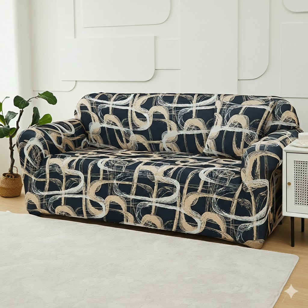 StretchCover Sofa Cover, Stretchy Wrinkle-Resistant Furniture Protector