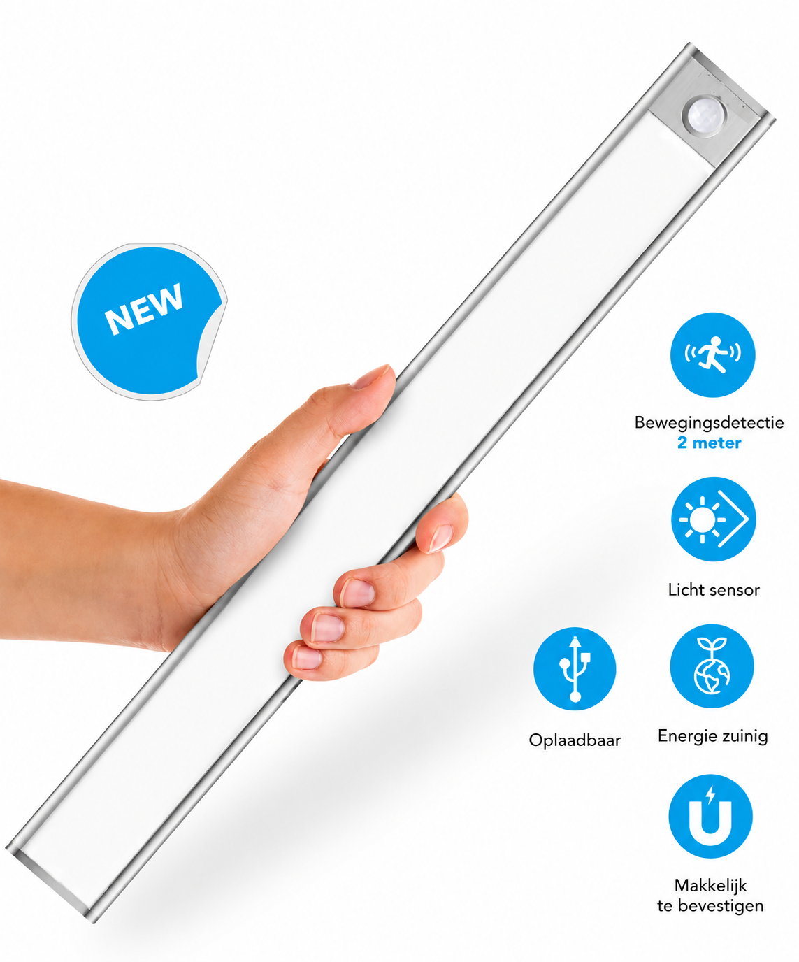 OVERNACHT – Smart LED lamp with magnetic mount and motion sensor