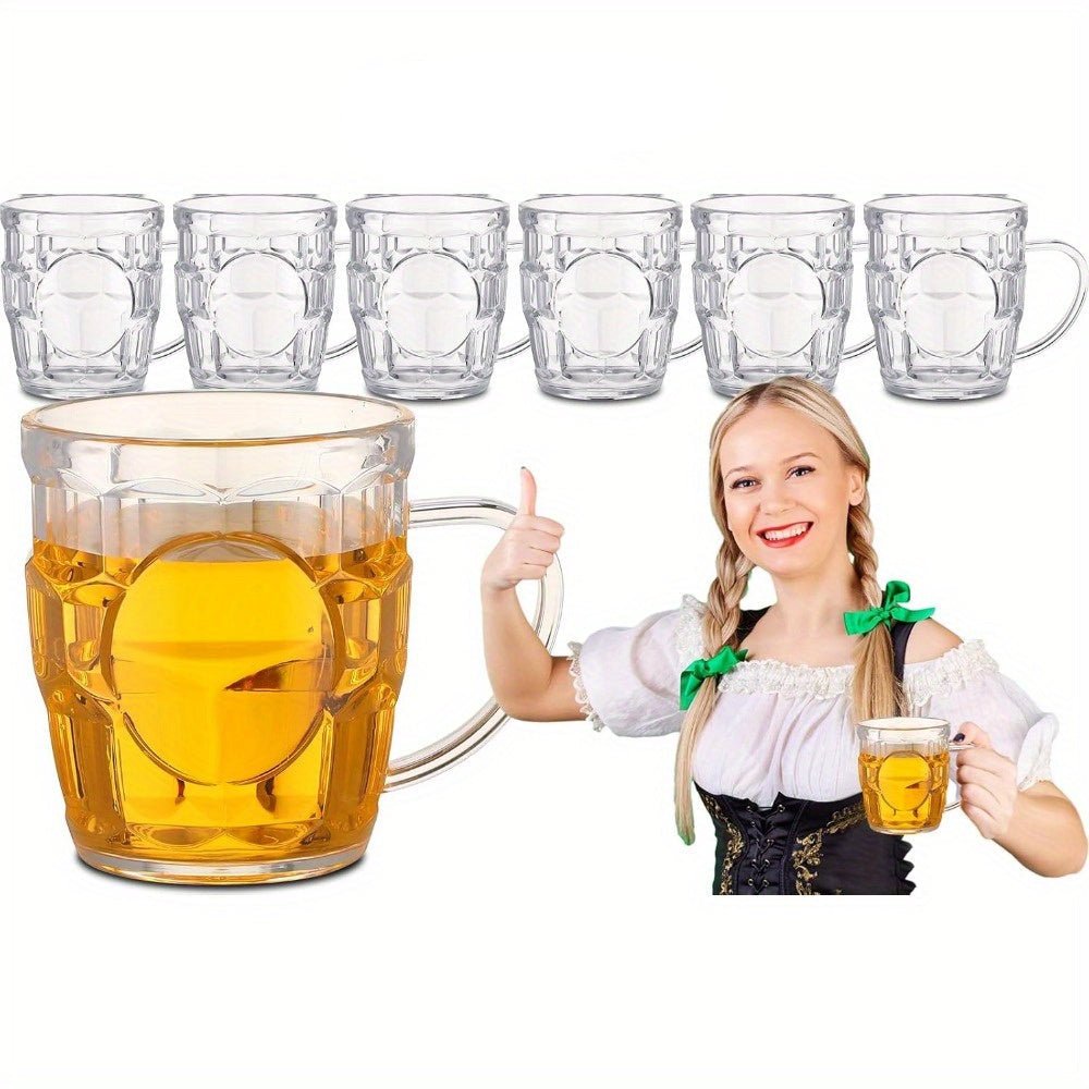 Oktoberfest beer mugs, plastic beer mug set of 6