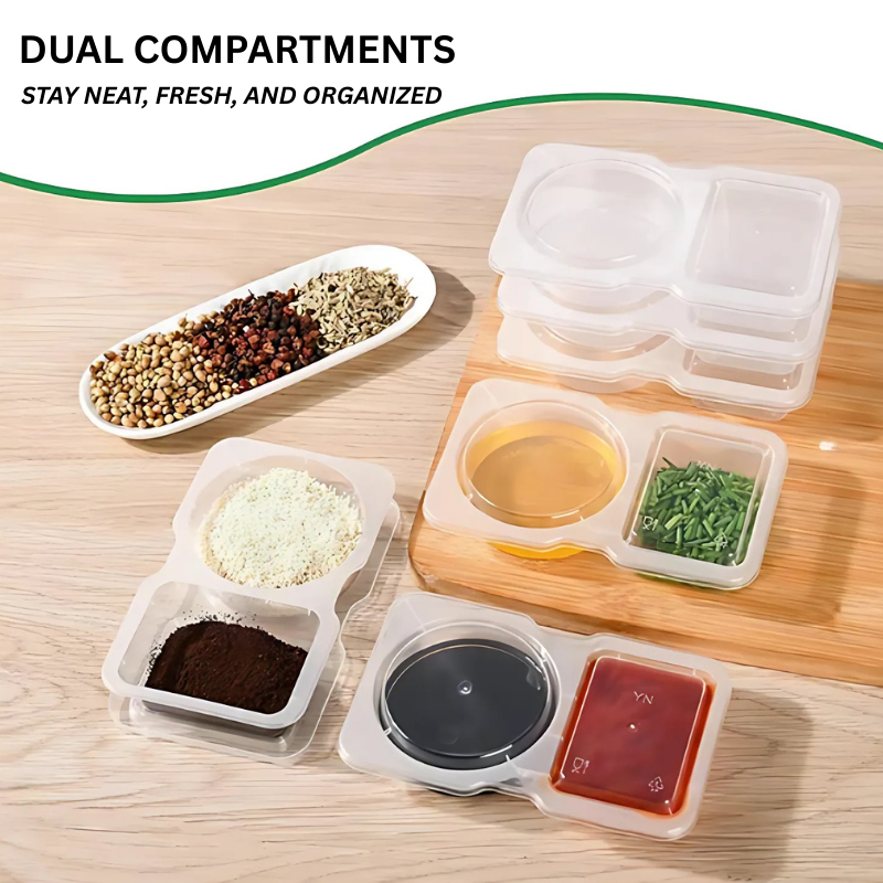FoodContainer Dual-Compartment Snack Box