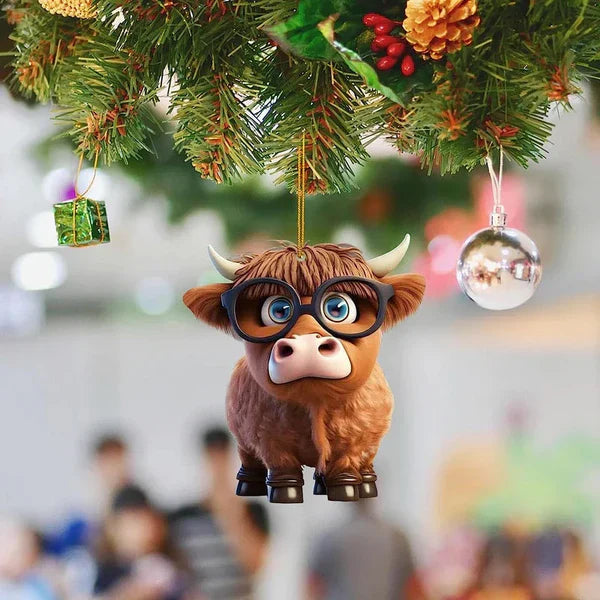CowDecor Cartoon Kuh Anhänger