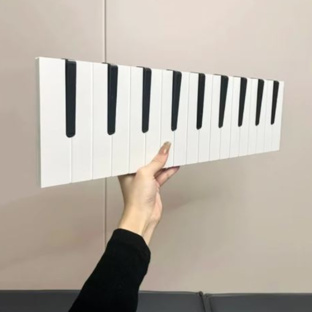 PianoRack Wall-Mounted Coat Rack in Piano Design