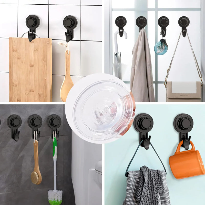 GlideHold SuctionHook Rotating Suction Cup Hook