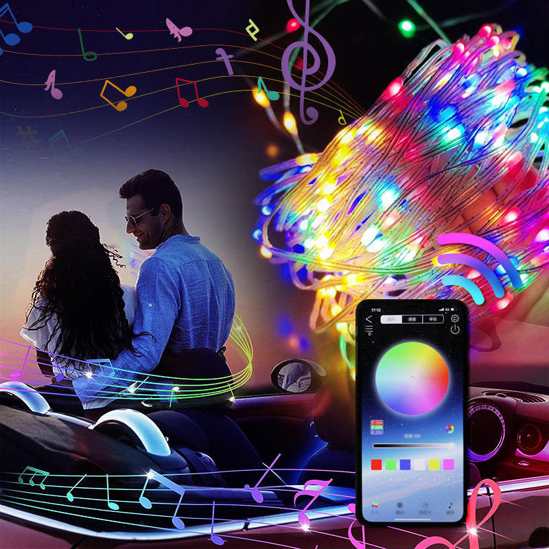 StringLight – Colorful LED fairy lights with remote control and music mode