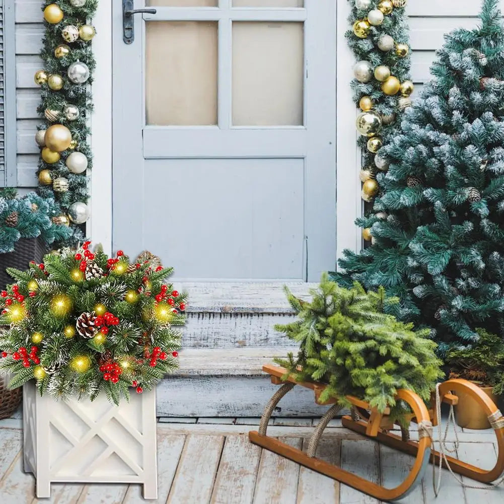 ChristmasBushes – LED-lit Christmas bushes for planters