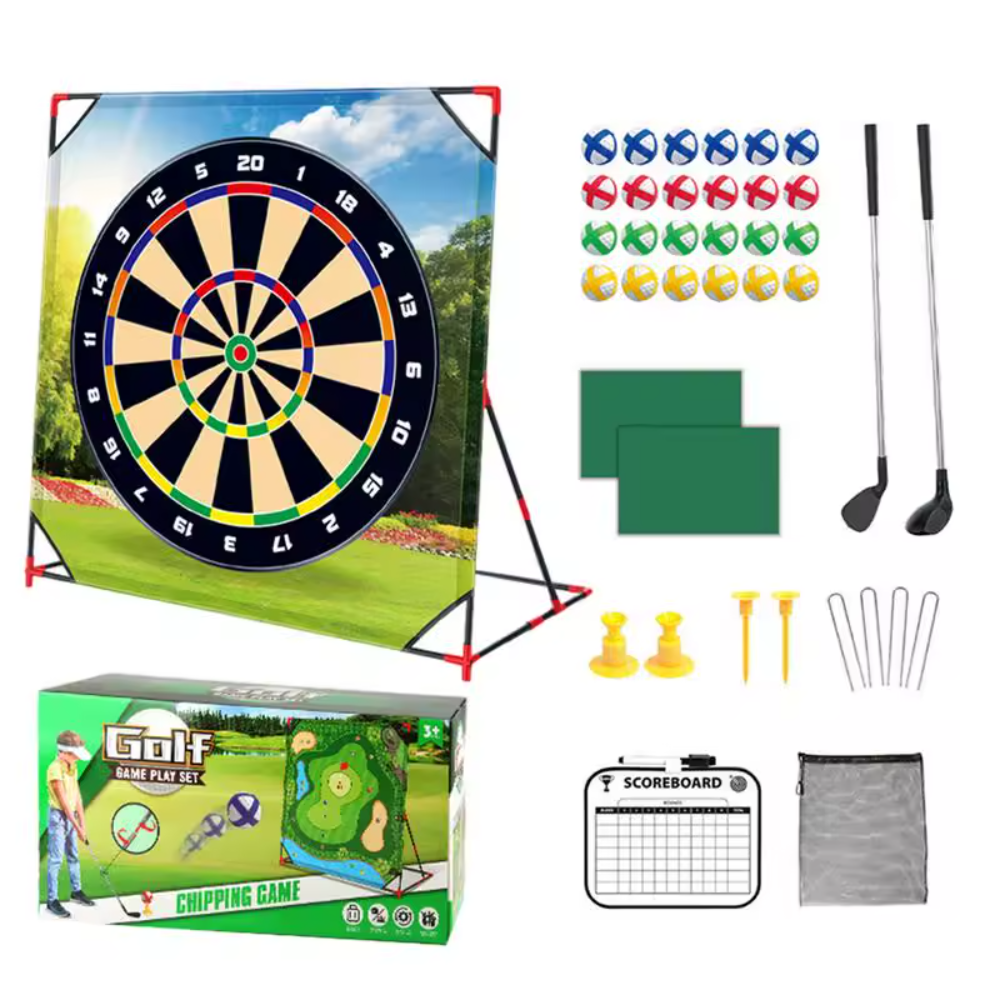 Portable Golf Chipping and Putting Set for Indoor and Outdoor Use