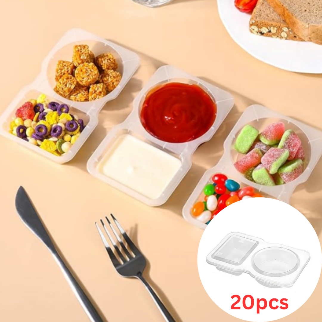 FoodContainer Dual-Compartment Snack Box