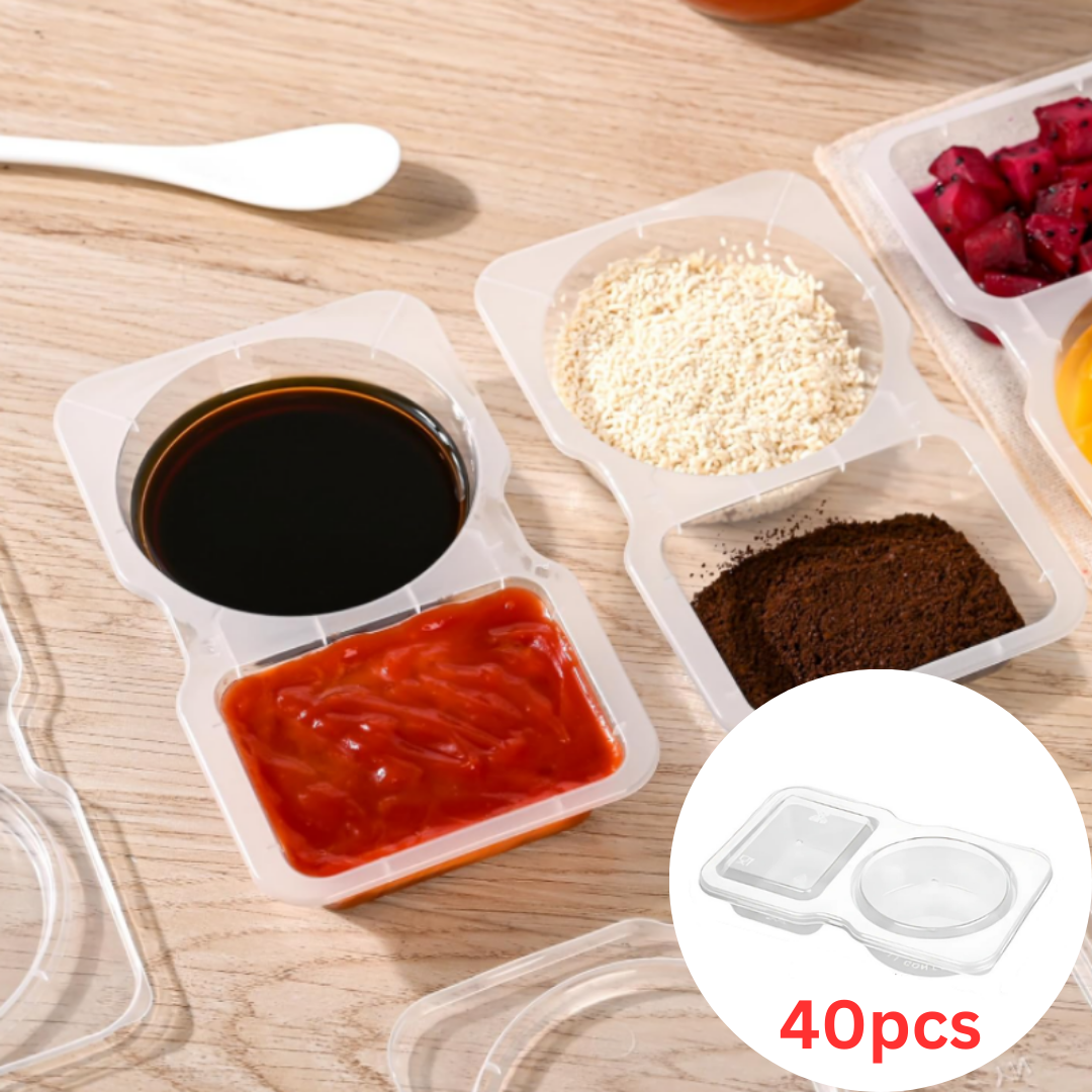 FoodContainer Dual-Compartment Snack Box