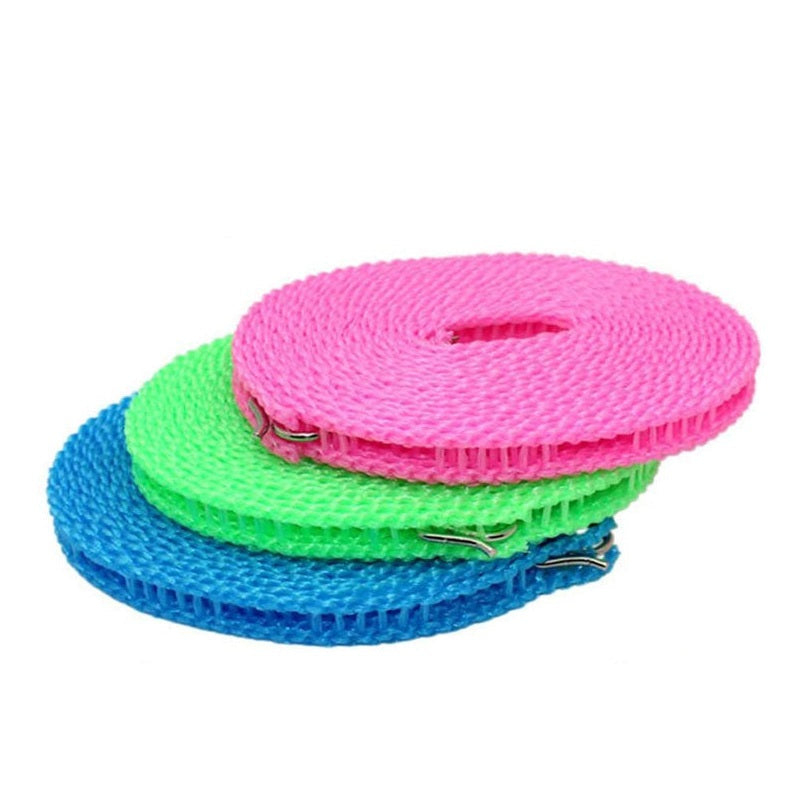 HangingLine – Portable Clothesline with Windproof Grid, 5 m