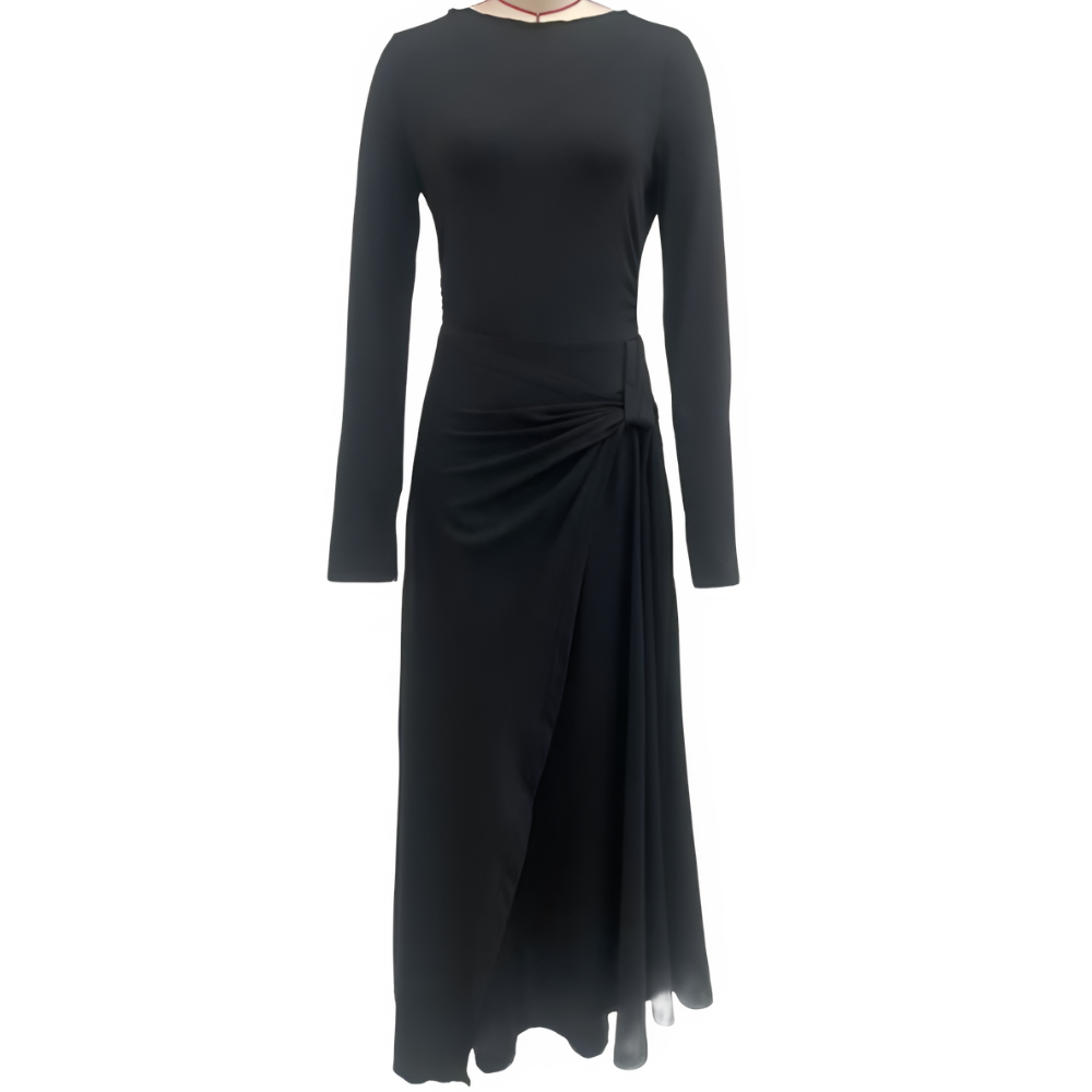 Maxi Dress Wrap Dress With Flowy Maxi Skirt