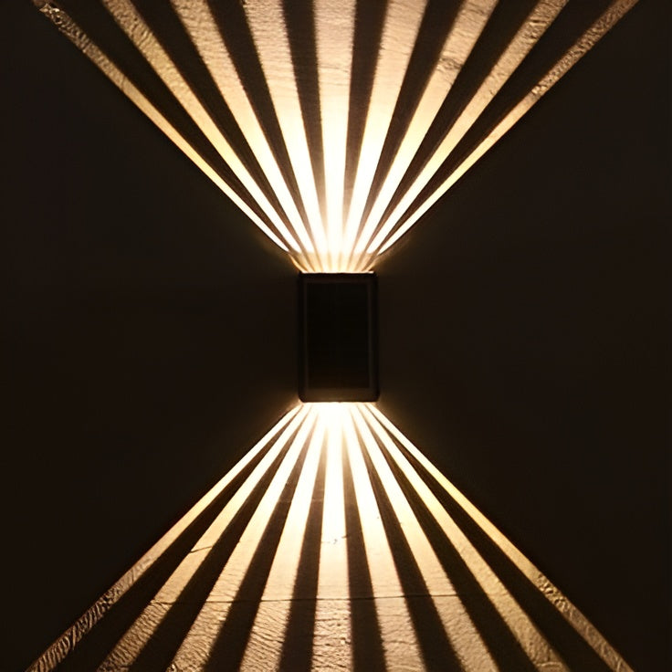 WallLight – Solar-powered LED wall light, double-shaded