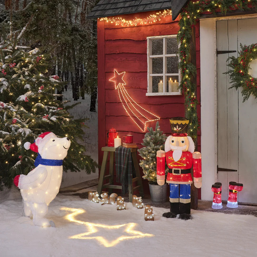 LED Stable Lights Christmas Boot – Set of 2