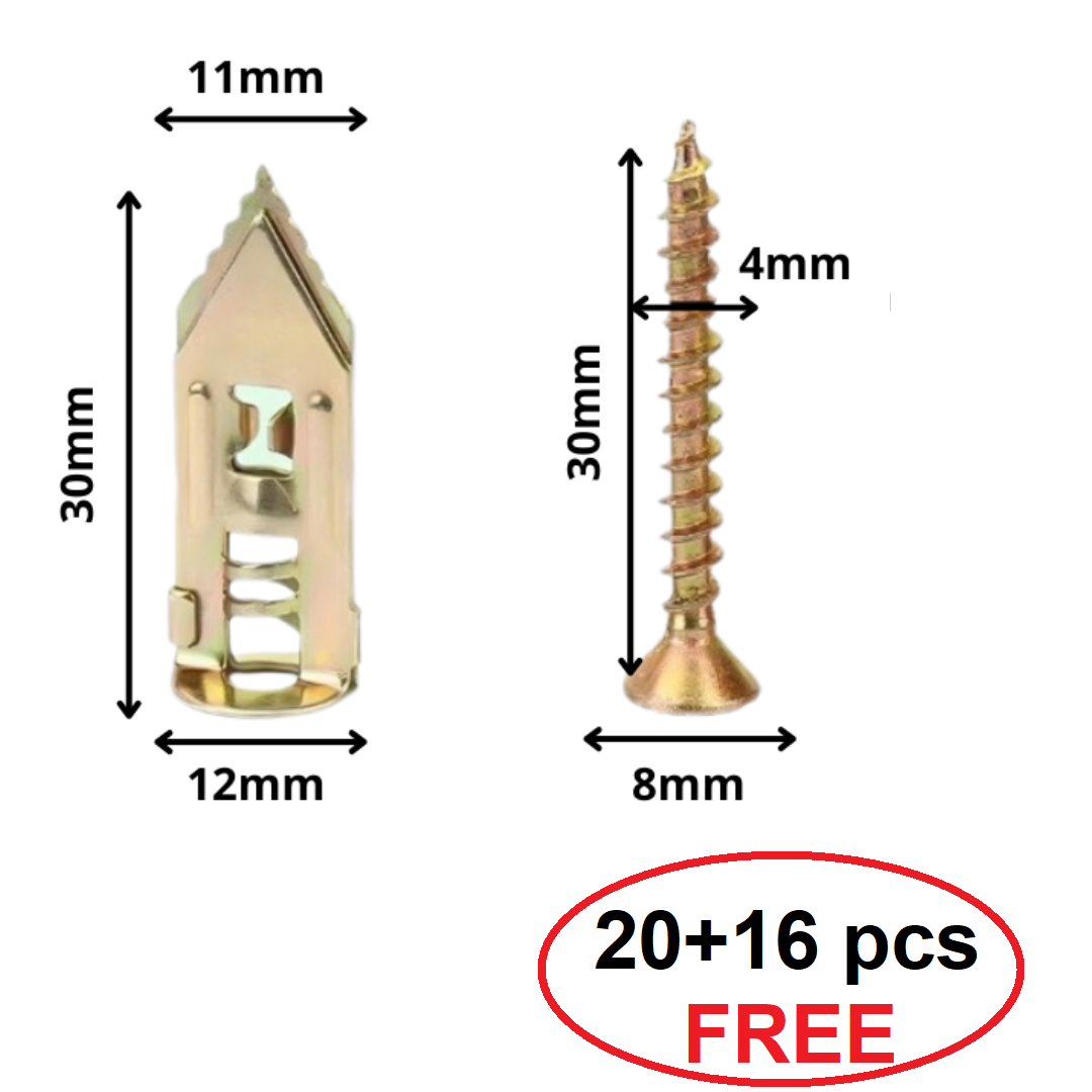 WallScrews Drill-free wall plugs and screws