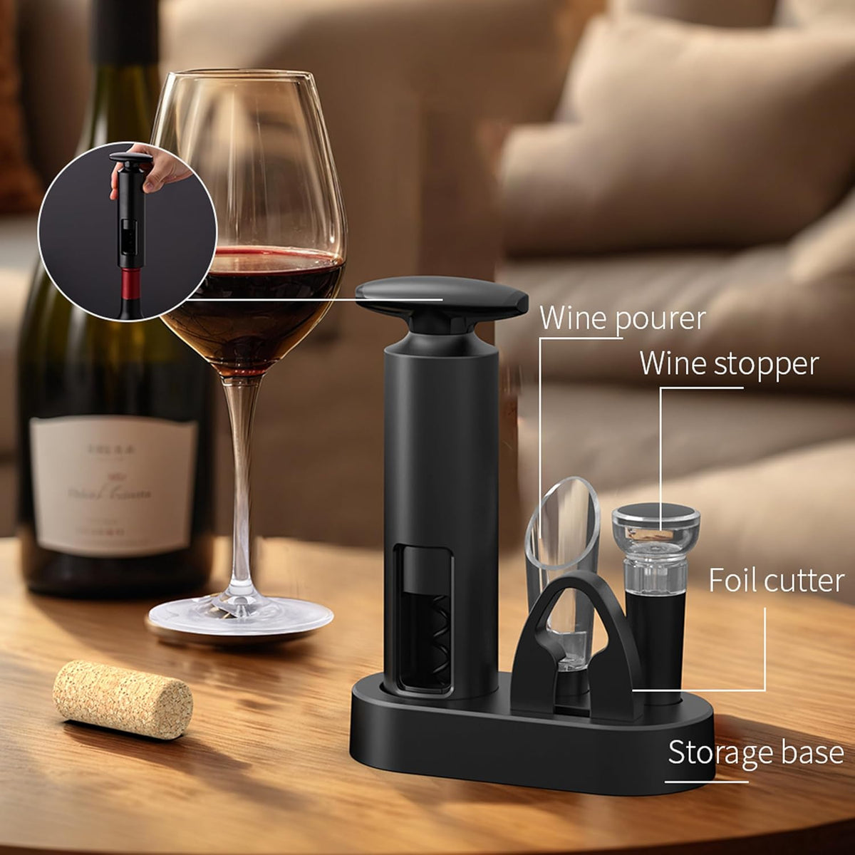 BottleCorkscrew – Handy bottle opener with corkscrew
