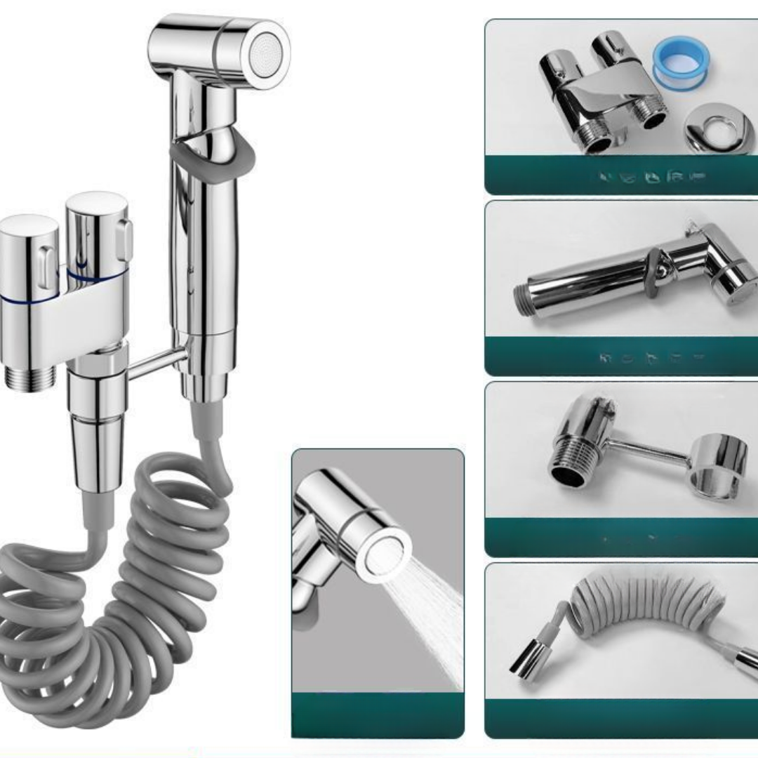 PremiumBidet Hand Shower Set with Dual Valve