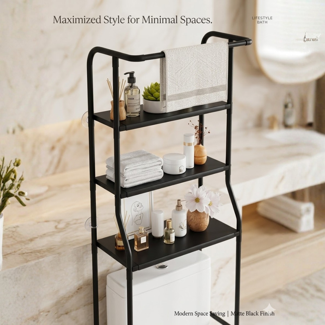 BathroomShelf Minimalist 3-Tier Bathroom Shelf