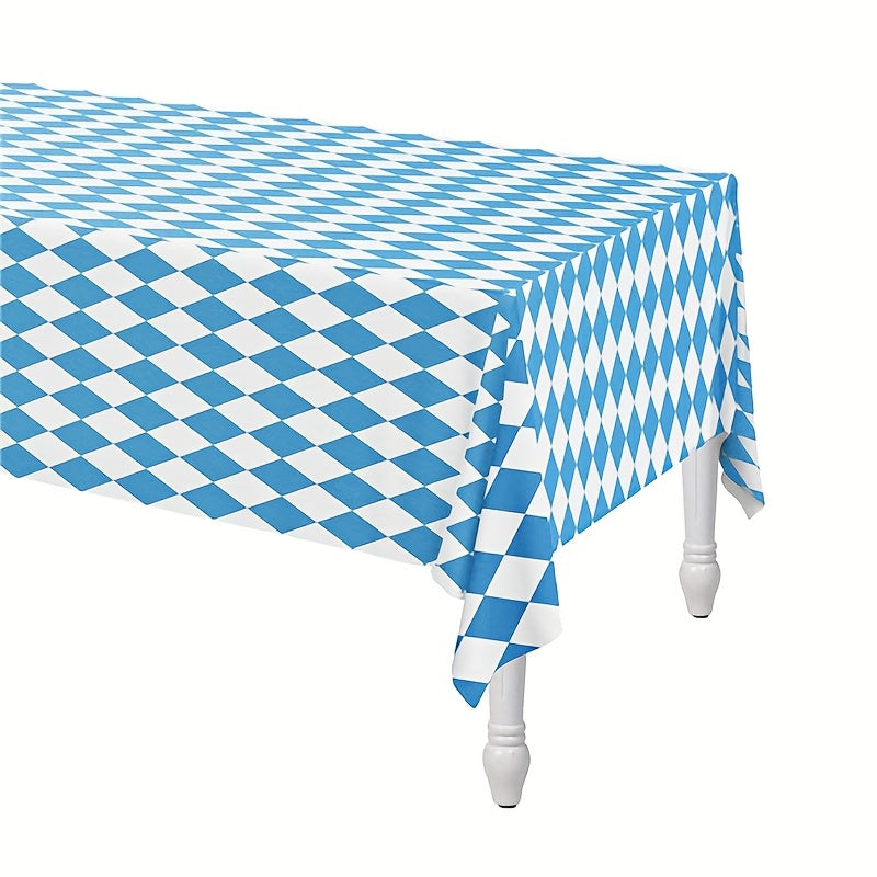 Oktoberfest Tablecloth Set Diamond Pattern, 137x274cm, 5 pieces