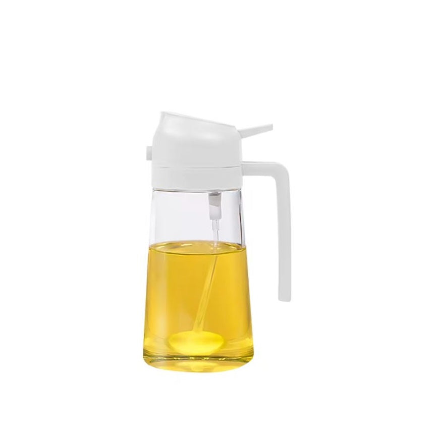 Oil Dispenser 2-in-1 Glass Dispenser for Spraying and Pouring
