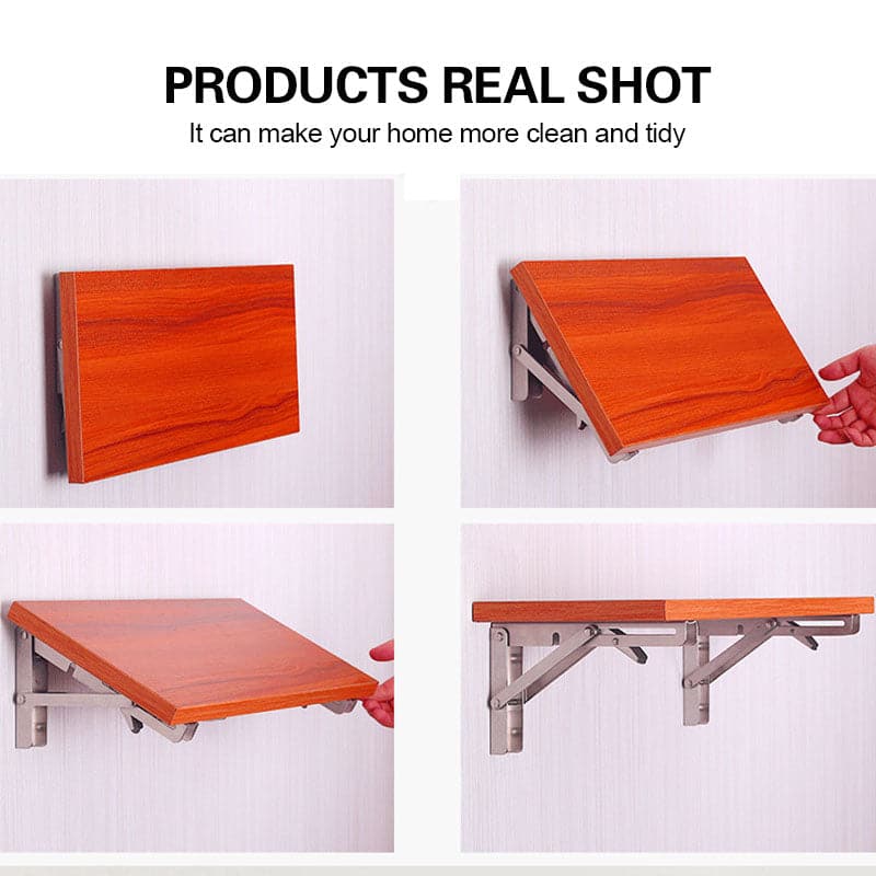 EasyFold – Foldable stainless steel shelf bracket