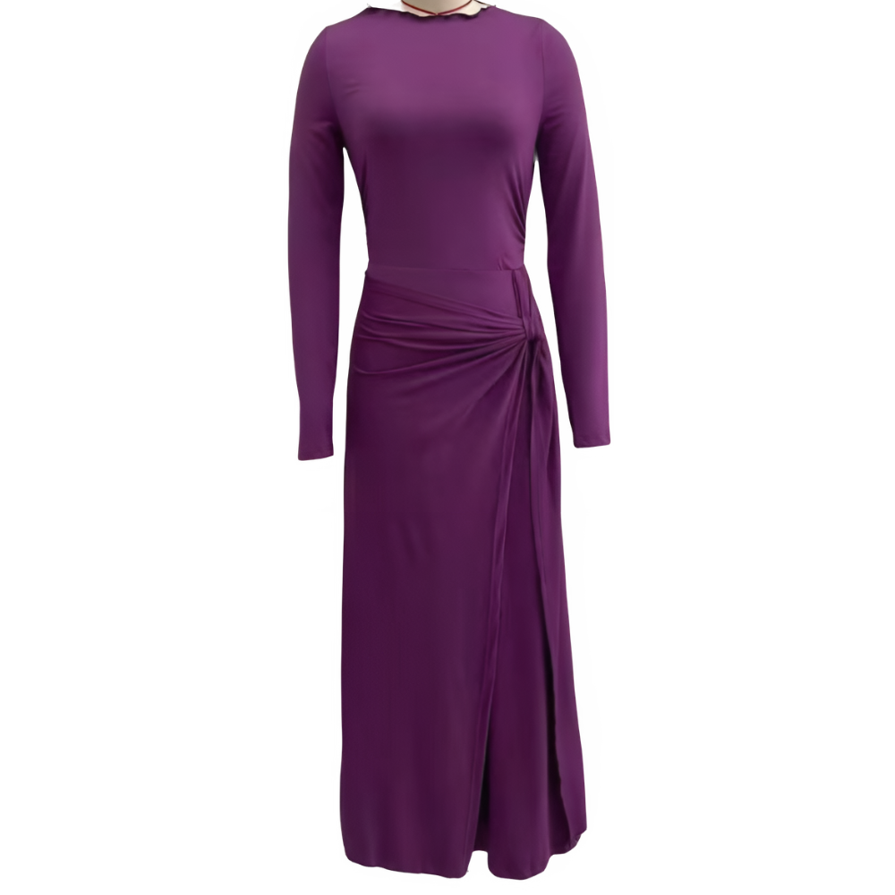 Maxi Dress Wrap Dress With Flowy Maxi Skirt