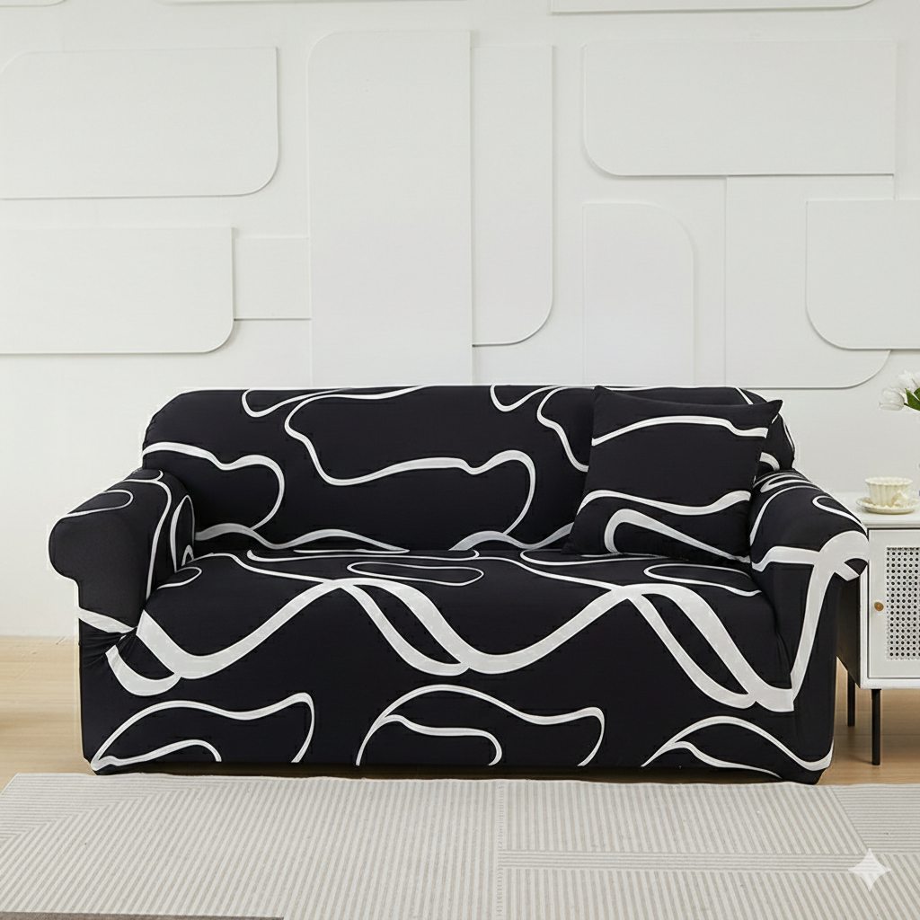 StretchCover Sofa Cover, Stretchy Wrinkle-Resistant Furniture Protector