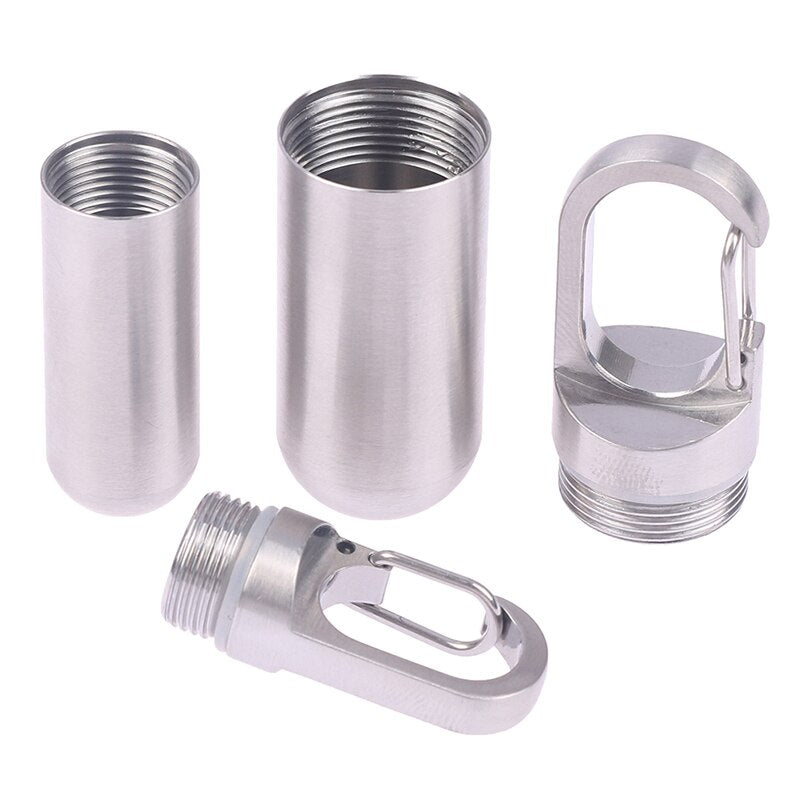 PillCapsule Stainless Steel Pill Case For On The Go
