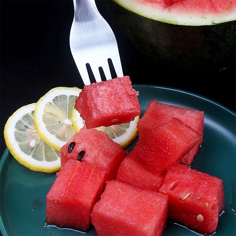 FruitCutter 2-in-1 Fruit Slicer with Fork