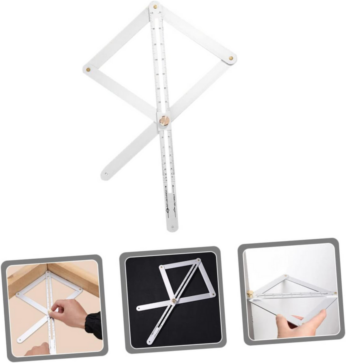 PrecisionRuler Precision Angle Ruler Made of Metal, for Construction and Woodworking