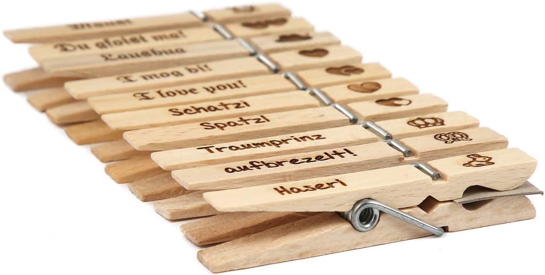 Oktoberfest clothespins Bavarian, set of 4 packs of 10 pieces decoration