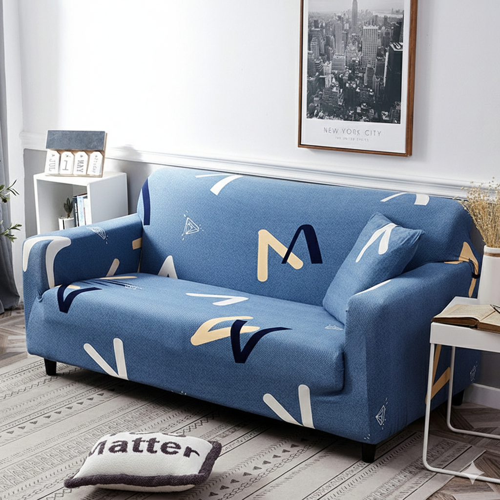 StretchCover Sofa Cover, Stretchy Wrinkle-Resistant Furniture Protector