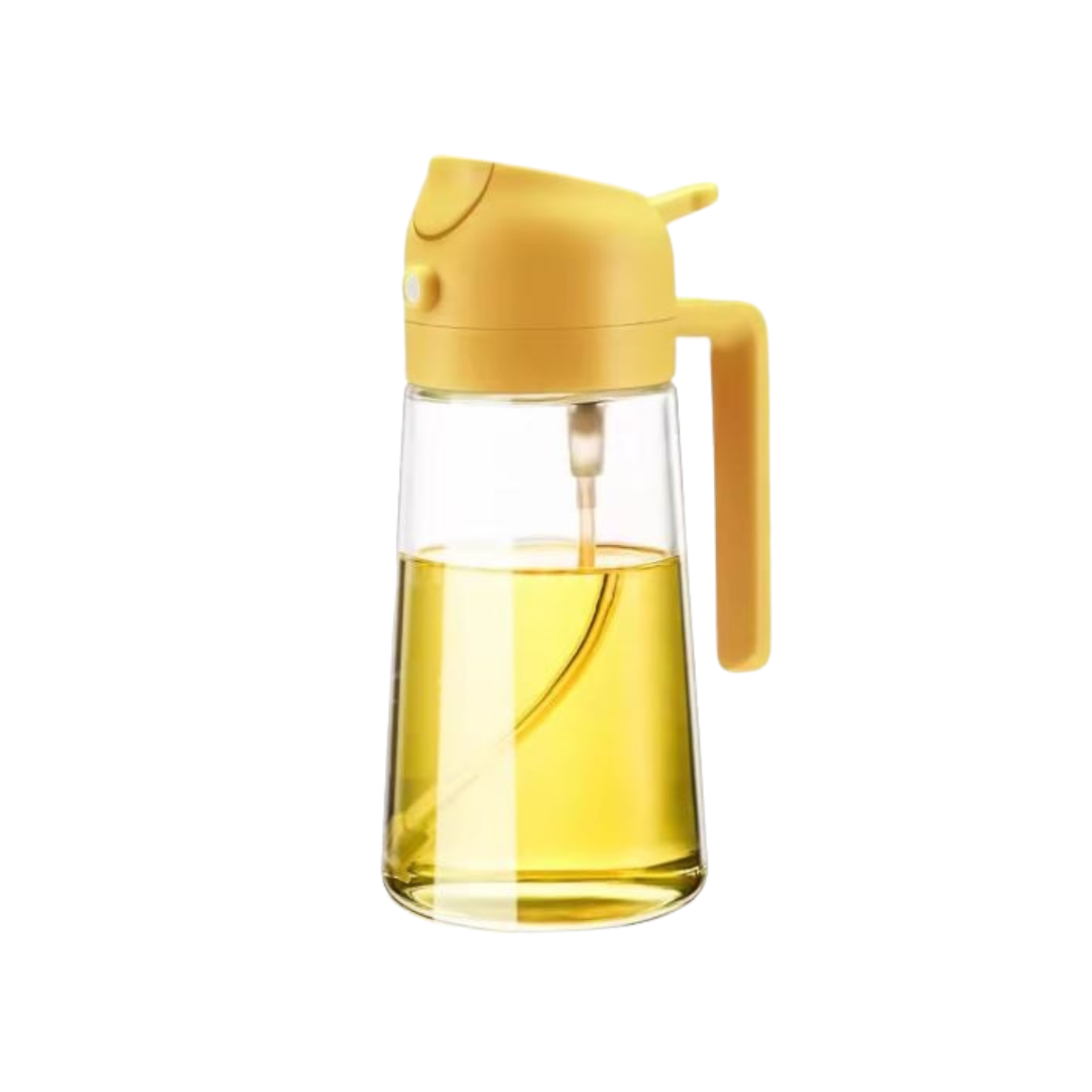Oil Dispenser 2-in-1 Glass Dispenser for Spraying and Pouring