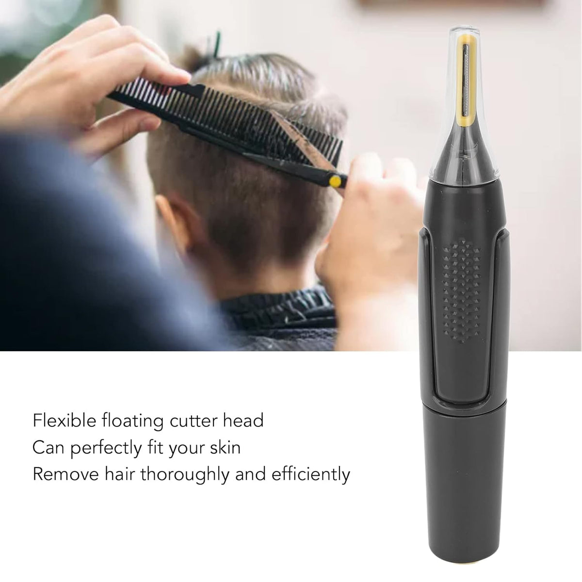 Multi-trimmer precision trimmer for ears and nose, ultra-slim 2-piece set