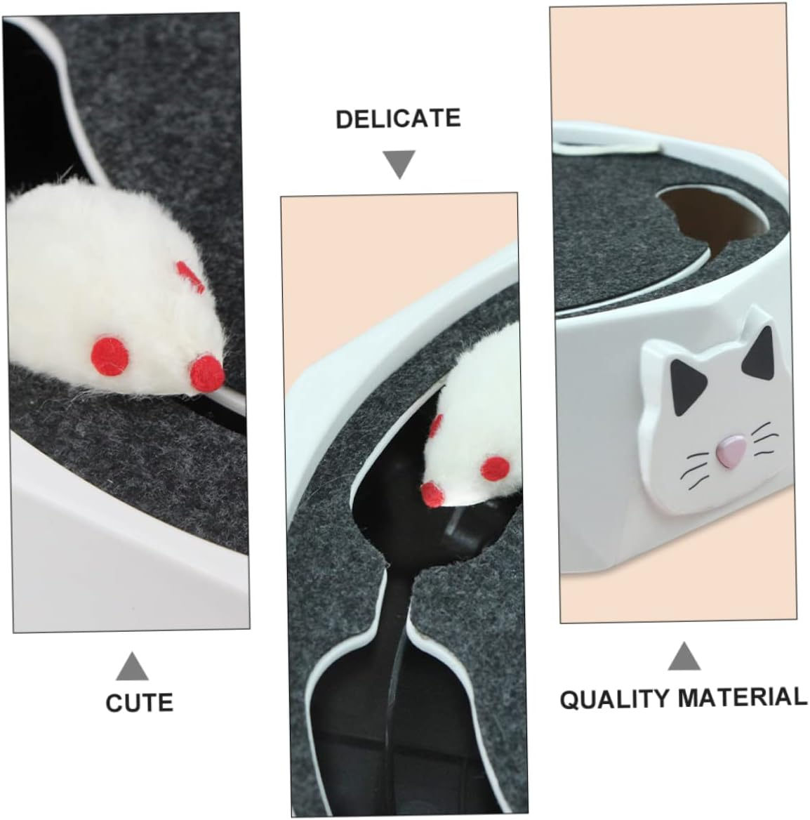 MouseHunting Interactive Cat Toy with Scratching Surface