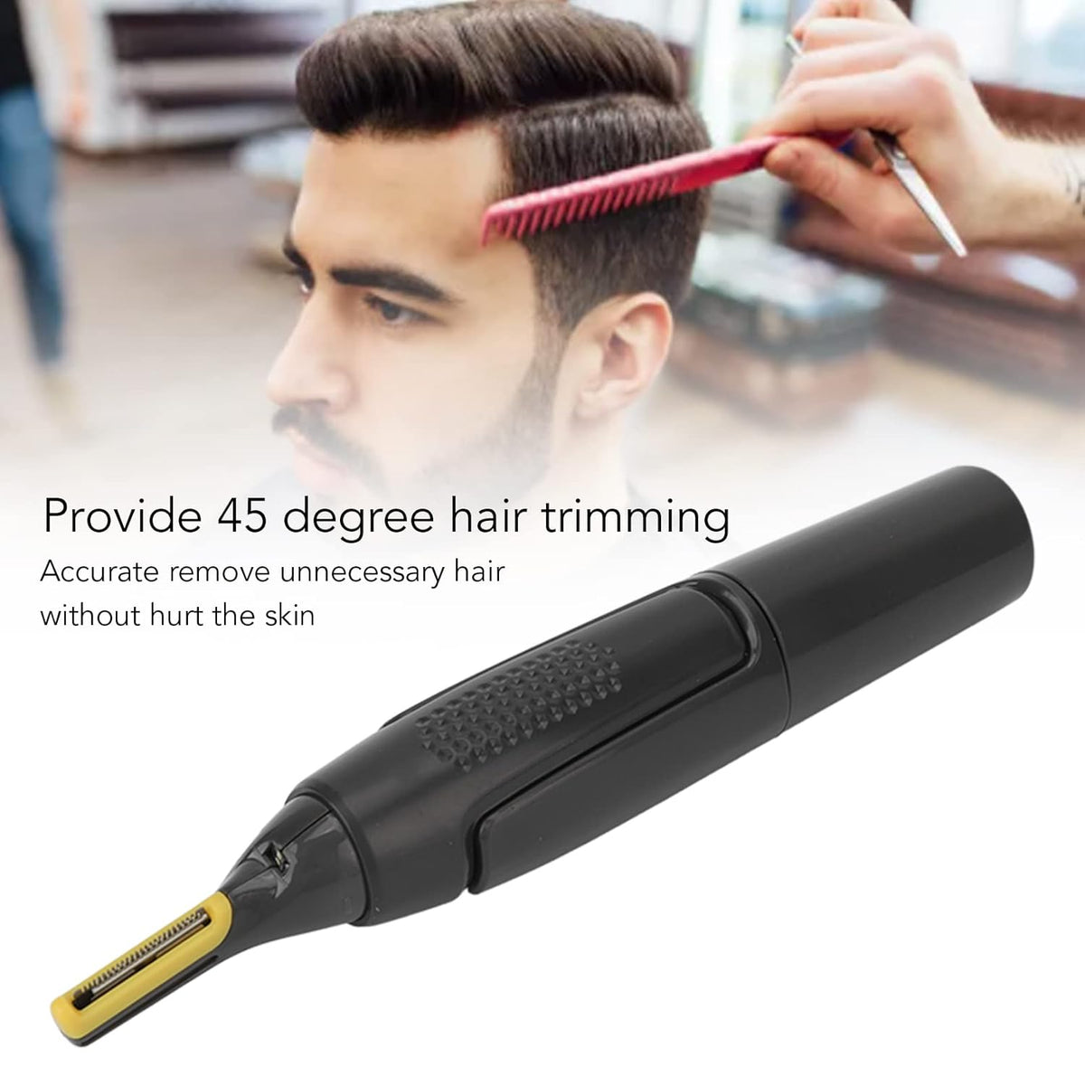 Multi-trimmer precision trimmer for ears and nose, ultra-slim 2-piece set