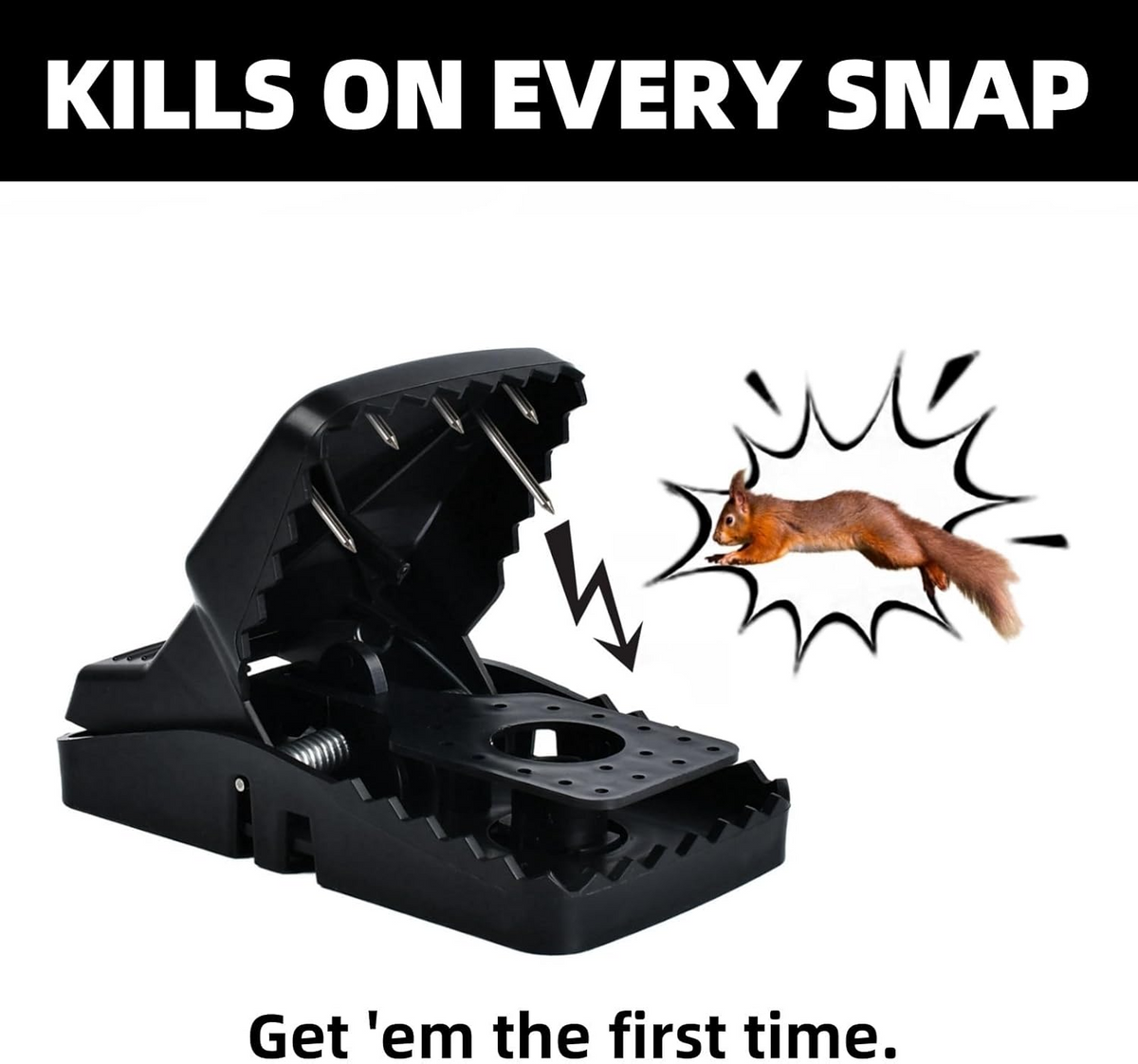 RodentTrap Reusable Rodent Trap, Humane Mouse Trap