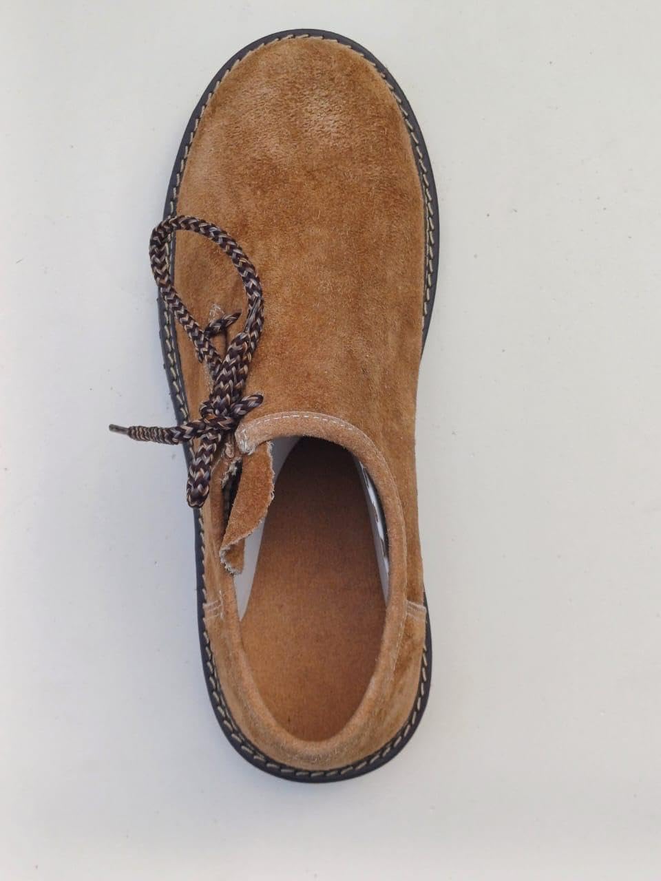 Men's Haferl shoes for Oktoberfest, suede traditional footwear black