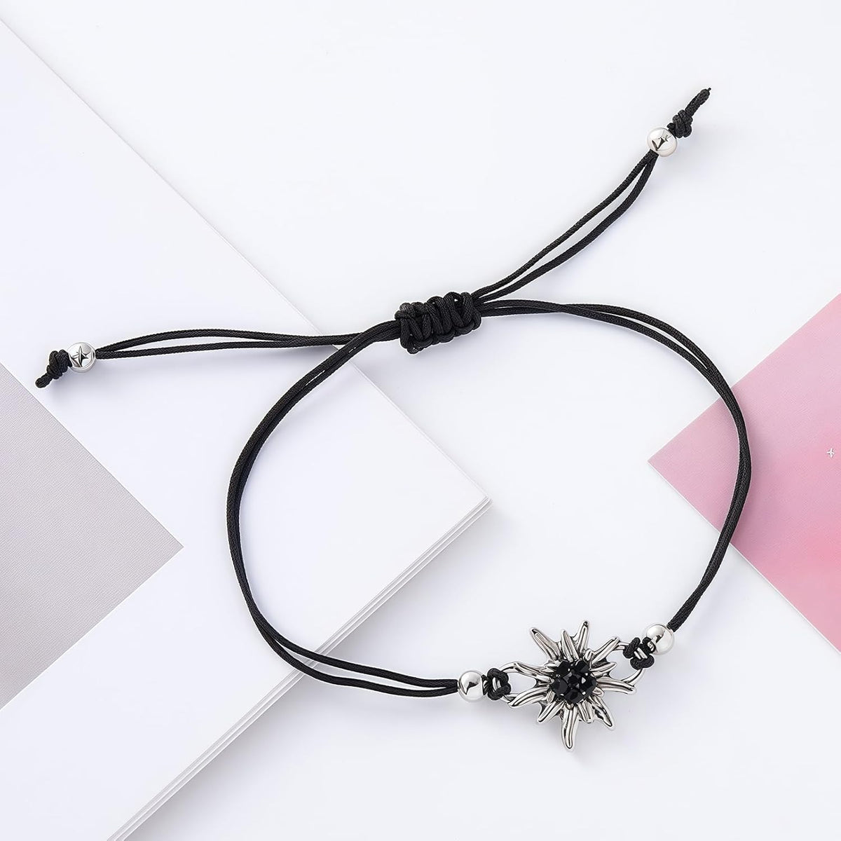 Traditional Jewelry Set Edelweiss Heart Pendant, MountainMystic