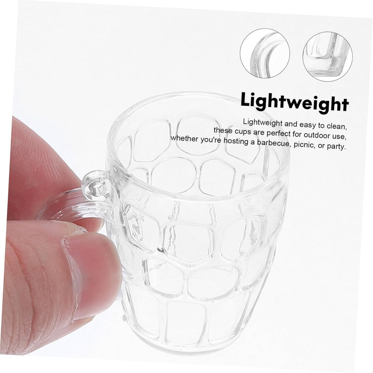 Oktoberfest mini beer mugs plastic, 50-piece shot glass set