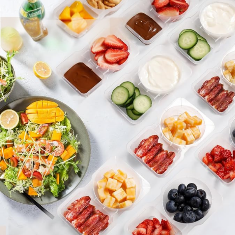 FoodContainer Dual-Compartment Snack Box