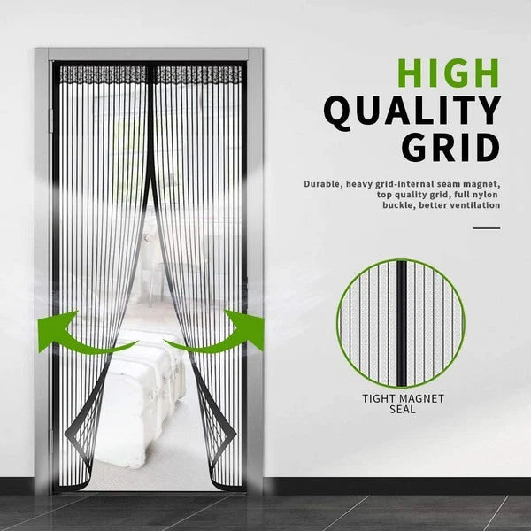 MeshDoor Magnetic Fly Screen for Doors Without Drilling