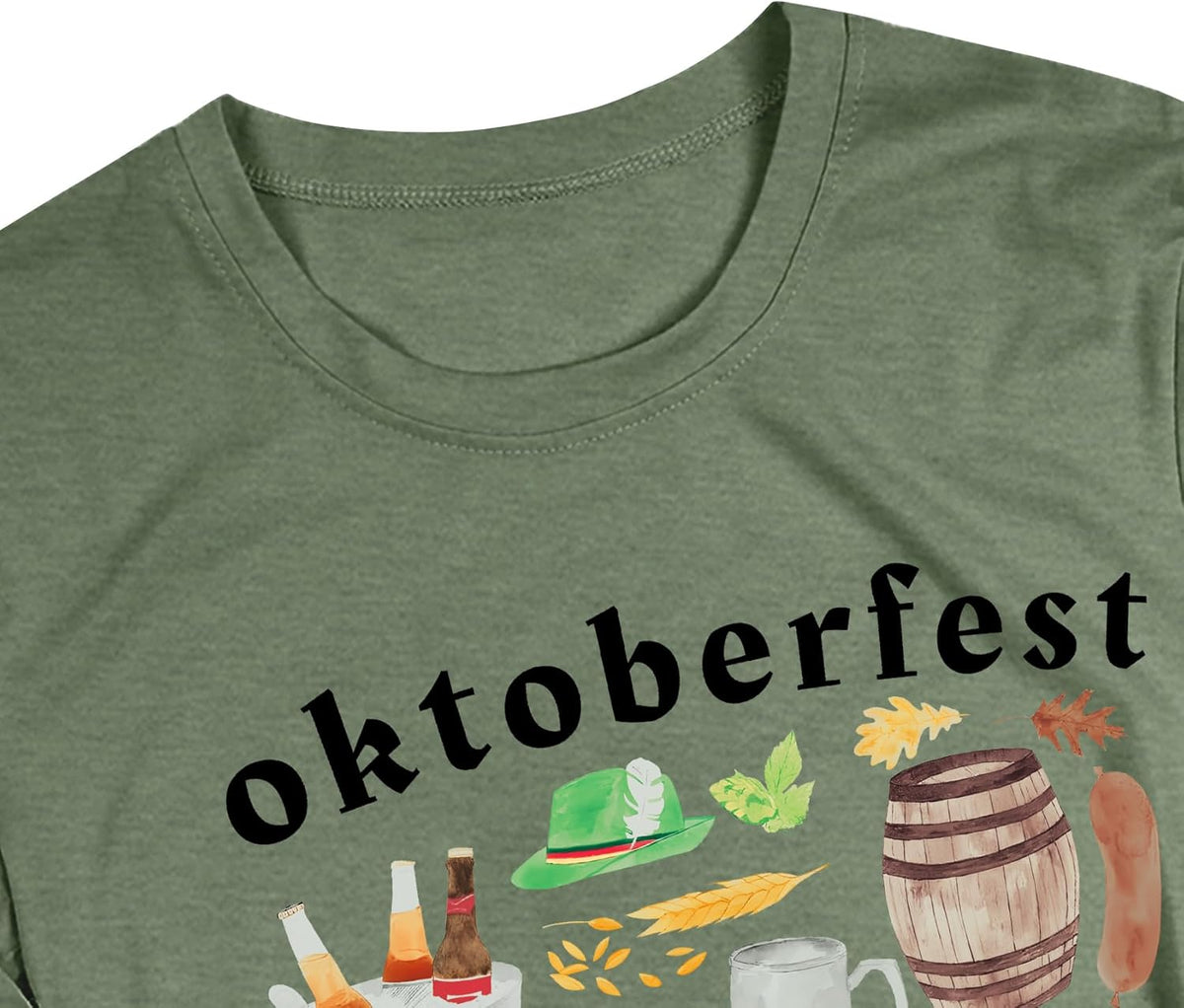 Oktoberfest T-shirt for men, beer mug & pretzel print shirt