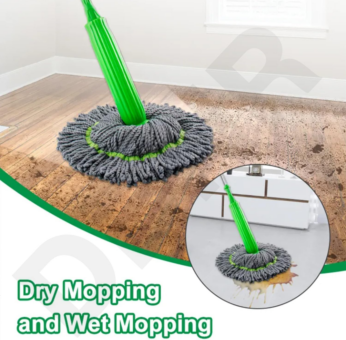 SmartSqueeze Self-Wringing Mop, Hands-Free Cleaning